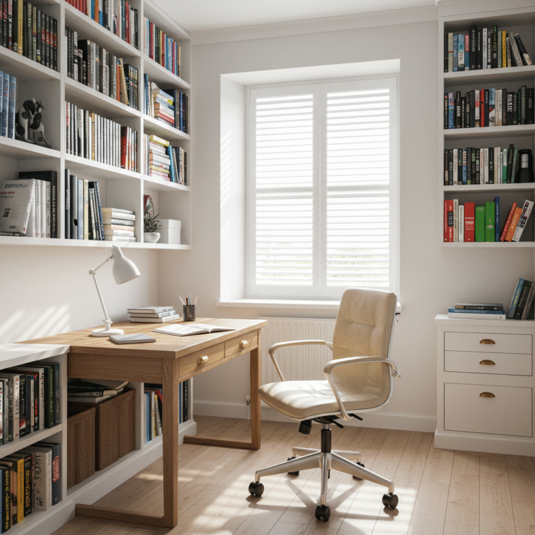 Studyroom Window Shutter - DIY Shutters